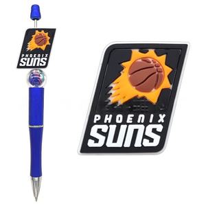 2025 Offre Spéciale de perles focales en PVC de Silicone de sport personnalisées avec des logos d'équipe de l'<span class=keywords><strong>Association</strong></span> nationale de basket-ball pour la fabrication de bijoux de stylo - Product Image 5