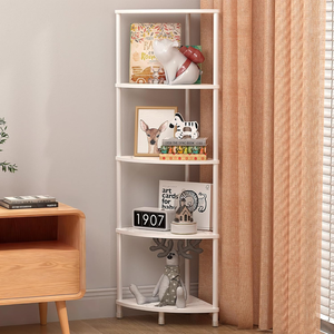 Étagère d'angle haute à 5 niveaux, organisateur peu encombrant pour salle de bain, <span class=keywords><strong>cuisine</strong></span> et salon - Product Image 1