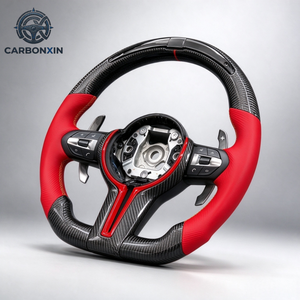 Volant de voiture personnalisé en fibre de carbone avec LED pour BMW F01 F10 F11 F15 F20 F22 F30 F32 F33 F34 F31 F36 F80 F82 F90 E70 E80 M235 M3 - Product Image 5