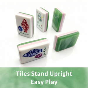 Mahjong Americano, Mahjong Judío, Mahjong Español, Mahjong de Regalo, Mahjong Miss Classic, Juego de Fichas de Mahjong, Fichas de Mahjong Verdes - Product Image 3