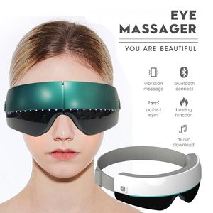 Privé Model Slimme Verwarmde AI Spraakgestuurde Oogmassage-apparaat met LED-lichtbalk, Muziek, Vibratie, Opvouwbaar, Warmtecompressie, <span class=keywords><strong>4</strong></span> Modi, USB - Product Image 2