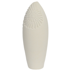 Elegante Vaso Ovale in Ceramica con Design a Spirale per Arredamento Soggiorno, Vaso per Fiori in Stile Costiero per Casa, Camera da Letto, Ufficio, Tavolo - Product Image 1
