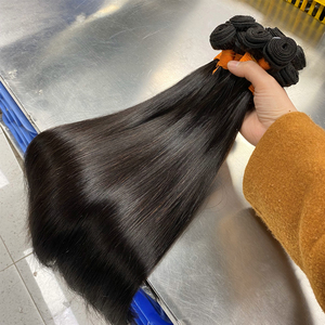 Cheveux humains vierges Remy naturels noirs vietnamiens WXJ à poils longs, 100 % bruts, cuticules alignées, lisses comme des baguettes, double épaisseur, de 6 à 46 pouces, vente en gros - Product Image 1
