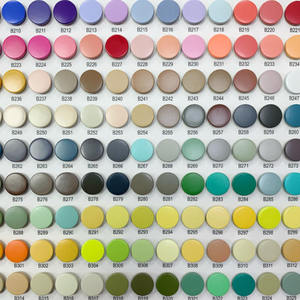 Boutons en plastique T3 colorés personnalisés pour vêtements de bébé, norme européenne, boutons-pression ronds polis en POM - Product Image 1