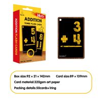 Cartes flash pour l'apprentissage précoce des mathématiques et des compétences en calcul mental pour enfants, matériel pédagogique de l'usine source.