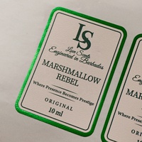 Étiquette de parfum personnalisée avec logo en feuille d'or, autocollant en vinyle adhésif imperméable, impression texturée pour flacon en verre
