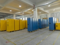 Cabinet de stockage de sécurité conforme NFPA et OSHA de produits chimiques inflammables de 60 gallons de preuve de feu