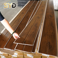 Panneau PVC insonorisé et ignifuge à rainures et languettes, design grain de bois, 200x8mm, pour immeubles de bureaux, destiné au marché malaisien