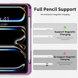 Kenke 2025 nuovo Origami di alta qualità tramonto viola Slot <span class=keywords><strong>per</strong></span> <span class=keywords><strong>penna</strong></span> destra Auto Sleep Wake <span class=keywords><strong>iPad</strong></span> custodia con fibbia <span class=keywords><strong>per</strong></span> <span class=keywords><strong>iPad</strong></span> 7 13 pollici - Product Image 4