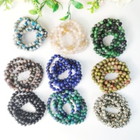 Bracelets en perles de cristal de quartz naturel de 8 mm en gros, bracelets en agate, bracelets en pierres précieuses pour femmes