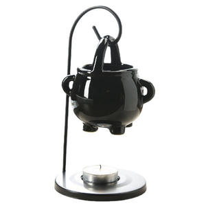 Quemador de aromaterapia de cerámica con gancho de <span class=keywords><strong>hierro</strong></span> creativo, quemador de aceite esencial en forma de <span class=keywords><strong>caldero</strong></span> de <span class=keywords><strong>bruja</strong></span> de comercio exterior de exportación - Product Image 2