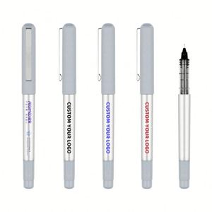 Bolígrafo de Gel con Recubrimiento de Goma Plástica, Venta Caliente, Personalizable con Logotipo, Punta de 0.5mm, Tinta Negra, para Oficina/Escuela/Regalo - Product Image 1