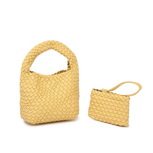 <span class=keywords><strong>2026</strong></span>新款黄色编织母子包手工编织手提包百搭小众女包 - Product Image 3