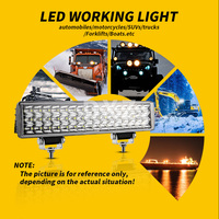 Barre lumineuse LED DXZ H-12C-48 de 12 pouces, 48 LED, DC9V-30V, 144W, pour voiture/camion/SUV/bateau, éclairage de travail automobile, modification/amélioration tout-terrain, garantie 1 an