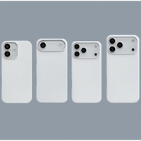 Coque de téléphone Poyou Full Matte PC pour iPhone, fine, anti-traces de doigts, design givré transparent, antichoc