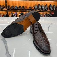 Chaussures Derby en cuir véritable de haute qualité pour hommes, chaussures en cuir pour occasions formelles, chaussures pour hommes faites à la main
