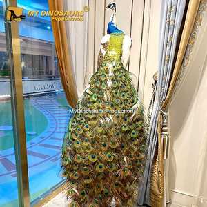 Modelo <span class=keywords><strong>de</strong></span> Espuma <span class=keywords><strong>de</strong></span> Tamaño Real <span class=keywords><strong>de</strong></span> Pavo Real Decorativo My-dino M14-6 - Product Image 3