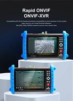 NOYAFA NF-IPC722 Monitor de Prueba CCTV 4K de 7 Pulgadas, Probador de Cámaras IP ONVIF con Cable PoE HDMI, Medidor de Potencia Óptica TDR
