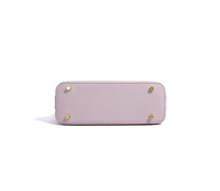Sac à main hobo de luxe minimaliste en cuir véritable Togo avec logo personnalisé, vente en gros, pour femme, fermeture éclair, imperméable