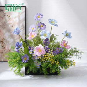 Ramo de Flores Artificiales Greenway para Decoración de Interiores, Arreglo Floral Estilo Jardín Monet - Product Image 1