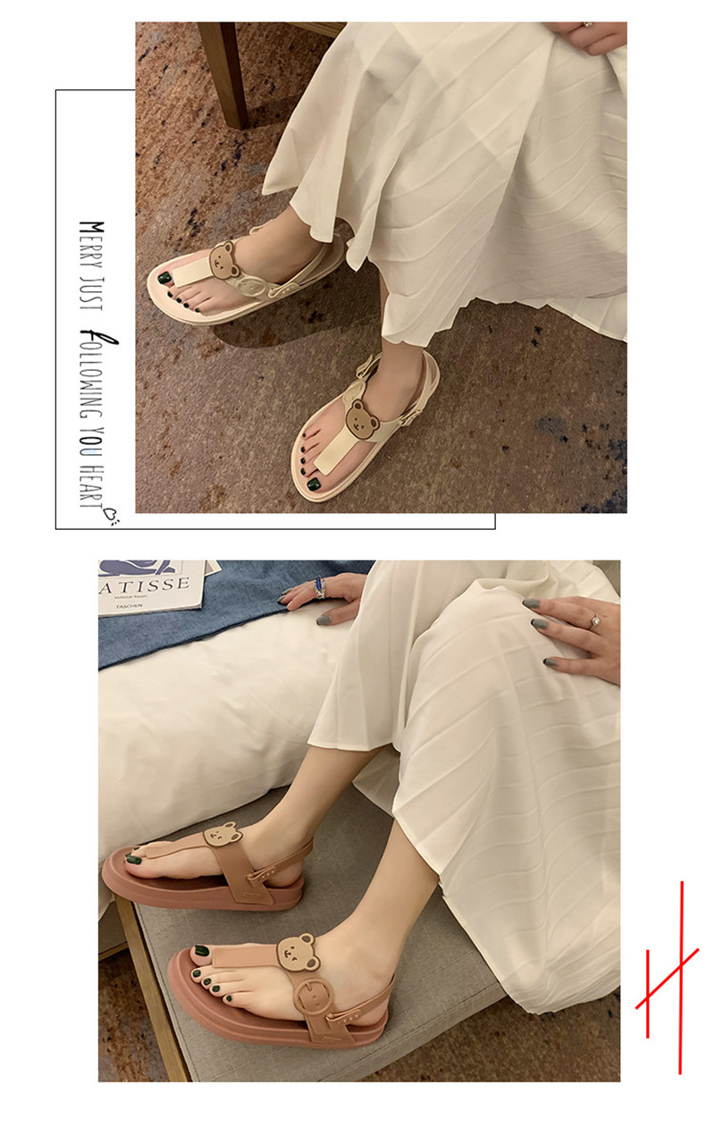 Women Sandals 2022 Luxury Designer Bea Flat Casual Sandals Slippers Girls