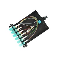 Abalone Panel Patch serat optik kaset 4 MTP/MPO 1U MTP kualitas tinggi fleksibel untuk jaringan 5G