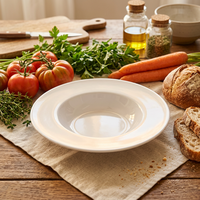 Assiettes de service blanches personnalisées en mélamine pour pâtes, mariage, qualité alimentaire, en plastique, pour dîner et dessert, vente en gros