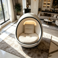 Nouvelle Arrivée Fauteuil Œuf en Fibre de Verre Confortable et Décoratif pour Salon, Hall d'Entrée, Hôtel et Resort