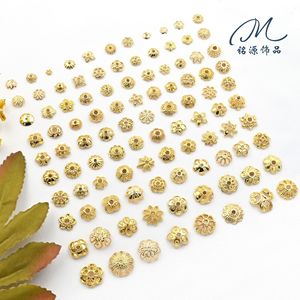 Soporte de Flores Calado en Color Oro de 18k que Conserva el Color, para Hacer Pulseras, Separador de Pétalos, Sombrero, Material para Abalorios, Joyería, Decoración - Product Image 4