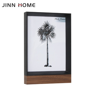 Tùy Chỉnh Cổ Điển Màu Đen Trắng Hình Vuông Khung Chất Lượng Cao Hiện Đại/Retro/Mộc Mạc Bóng Hộp Khung Ảnh Với Bức Tranh Động Vật - Product Image 2