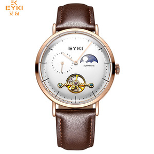 Montre-bracelet automatique de luxe pour homme, mécanique, squelette, étanche, tourbillon - Product Image 3