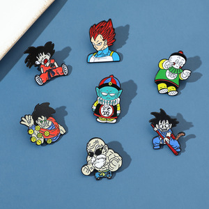 100 Estilos DRAGON BALL Son Goku <span class=keywords><strong>Vegeta</strong></span> Shenron Trunks Broli Colgante DIY Pin Insignia Artesanía de Metal Joyería de Solapa Broche de Aleación Anime - Product Image 4