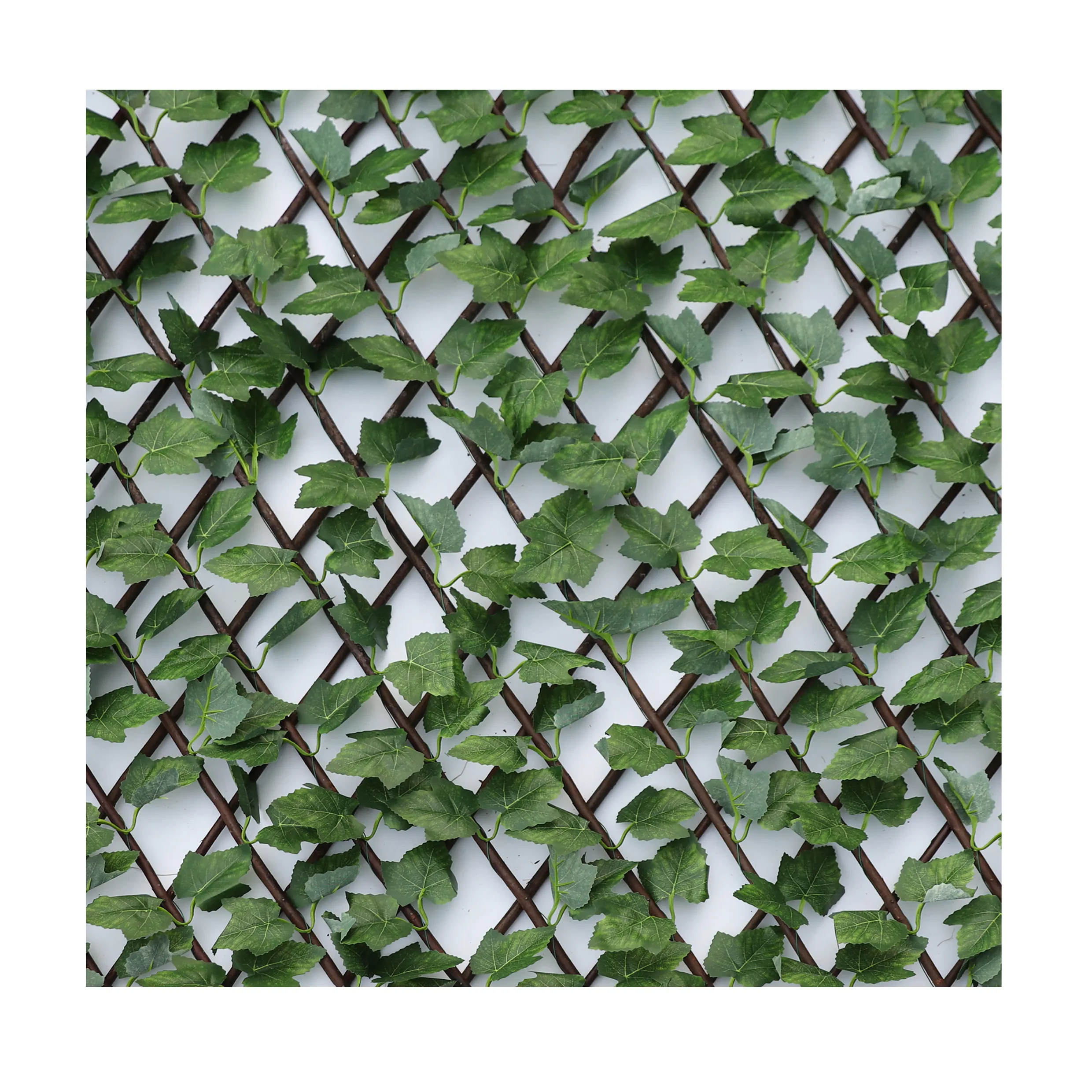 ポリエステルブドウ人工植物フェンス拡張可能なトレリスウィロー