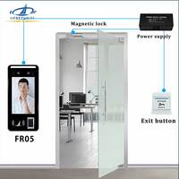 HFSecurity FR05 Terminal de Reconocimiento Facial con Doble Cámara Android 11 de 5 Pulgadas, Control de Acceso NFC con Huella Dactilar y Software Gratuito en la Nube
