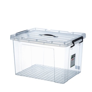 14L-120L different capacity home and kitchen transparent storage box and container