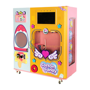 High-Tech Fully Automatic Cotton <b>Candy</b> Floss Machine Outdoor Vending Coin-Operated Games Variety Flavors Flower Designs English - Product Image 3