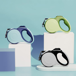 Correa Retráctil Automática para Perros, Material ABS Verde y Blanco, Forma Redonda, para Animales Pequeños, Cinturón de Tracción A10 - Product Image 3