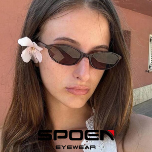 Gafas de sol ovaladas con montura completa para mujer UV400, protección solar a la moda, estilo urbano 2026 - Product Image 5