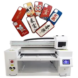 Kongkim Groothandel 6 Kleuren A1 Digitale Inkjet Mini UV-Drukmachine Met 3 Stuks Xp600 Heads Printer Flatbed Uv 6090