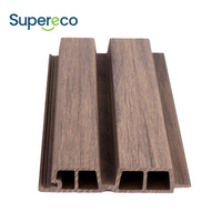 Supereco Offre Spéciale 3D Grain de bois Design Panneau mural Revêtement en bois composite Décoratif extérieur
