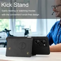 Funda Cartera con Ranuras para Tarjetas para POCO X7 F7 M8 F8 Ultra F6 X6 M6 F5 F3 M5s C75 C65 X3 NFC F4 X4 GT M3 M4 X5 Pro, Carcasa Trasera Magnética