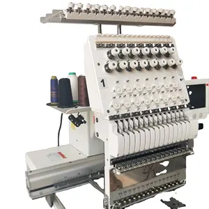 Máquina de bordar barata de cabeça única para camisetas e bonés, máquina de bordar comercial para computador, venda RN-LS1