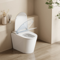 S042 DZOZO Toilette intelligente avec bidet, contrôle par application, télécommande, siège chauffant, céramique, automatique, à poser au sol, allongée