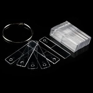 Lot de 50 cartes de présentation transparentes pour vernis à ongles, outil d'entraînement, tableau de couleurs pour gel de manucure, palette d'affichage pour salon, vente en gros - Product Image 2