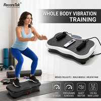 Massagegerät Vibrationsplatte Trainingsgerät zur Gewichtsreduktion mit 10 Frequenzen für Muskeln zu Hause Kleines Körperstraffungsgerät