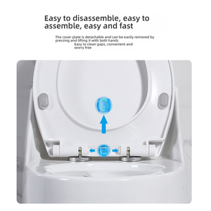 도매 위생도기 워시다운 일체형 변기 사이포닉 S-트랩 변기 의자형 변기 가정용 욕실 화장실용 - Product Image 4