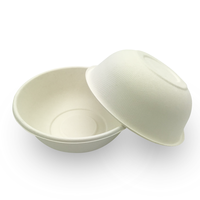 Vente en gros de bols jetables en pulpe de canne à sucre, 100% biodégradables, compostables, écologiques, sans PFAS, 500 ml, certifiés BPI