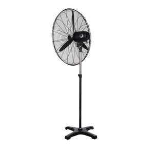 Ventilador de Pedestal de Aluminio de 26 Pulgadas con 3 Aspas Ajustables en Altura, para Instalación en Caja de Piso Industrial, Refrigeración de Aire para Automóviles - Product Image 1