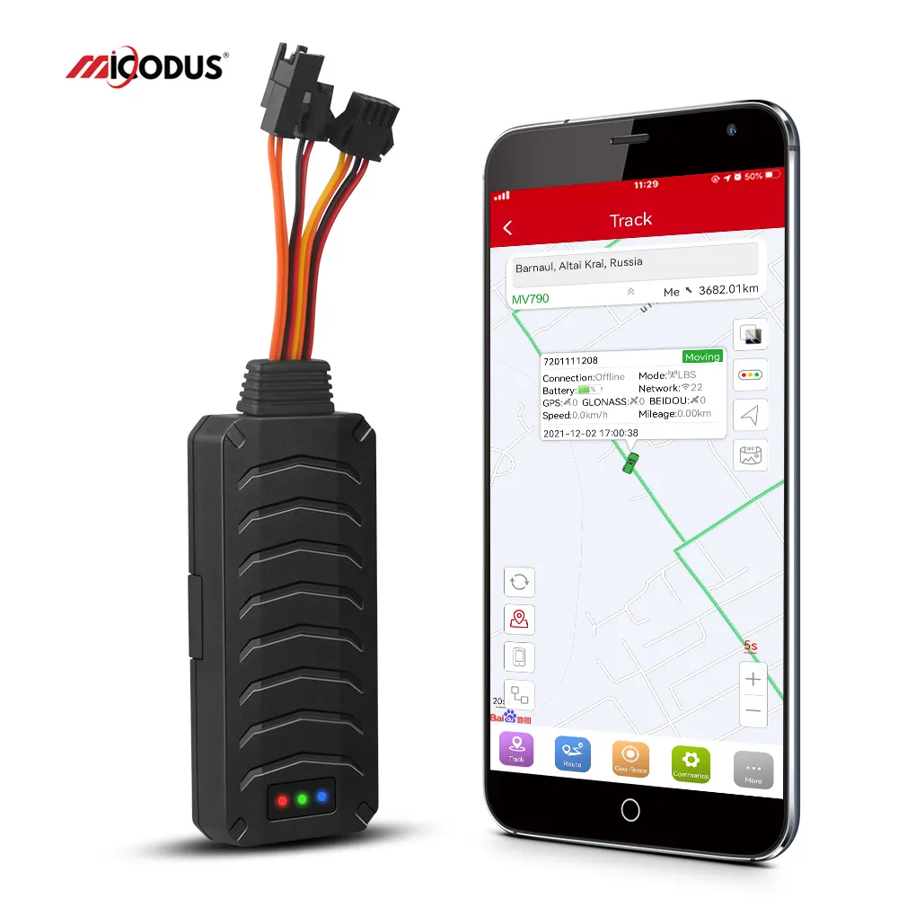 GPS-трекер MiCODUS MV790 для мотоцикла и автомобиля, устройство для отслеживания налога, грузовика, с микрофоном, без ежемесячной платы