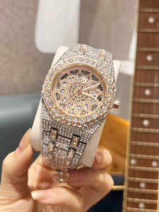 Reloj de Diamantes Octagonal de Lujo para Mujer, Acero Inoxidable, Cuarzo, Esfera de 42 mm - Product Image 3